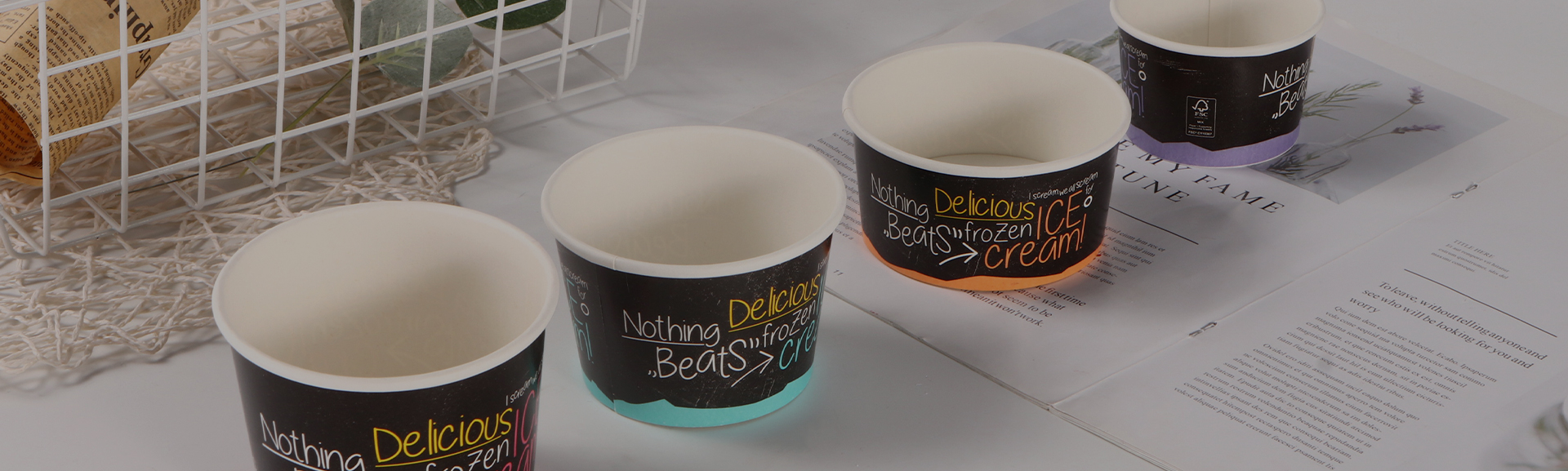 Tasa ng sorbetes na papel